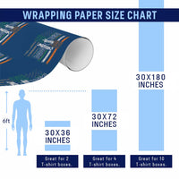 Irish Pride Wrapping Paper Roll American Flag Celtic Cross St Patricks Day - Wonder Print Shop