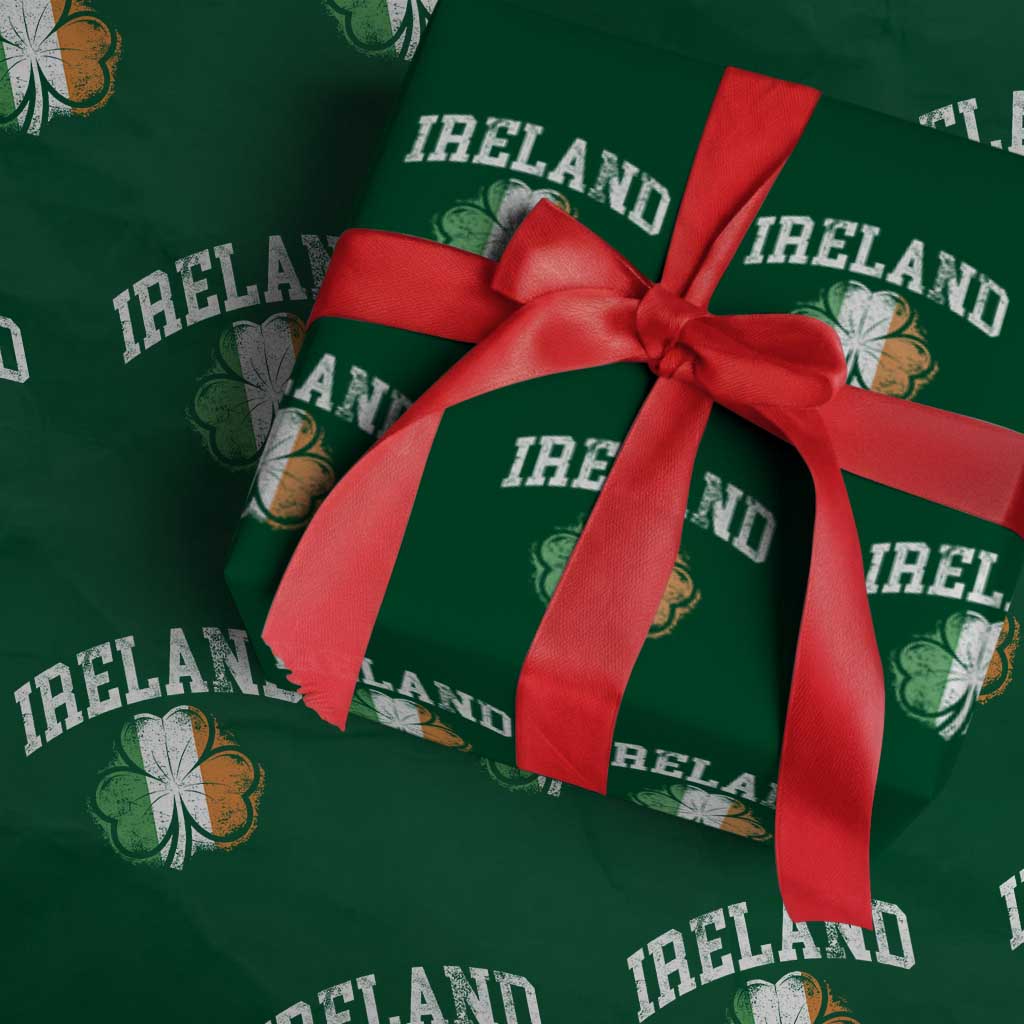 Irish Pride Wrapping Paper Roll Ireland Shamrock Flag St Patricks Day
