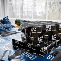 Irish Shamrock Beer Wrapping Paper Roll Bad Day To Be A Beer