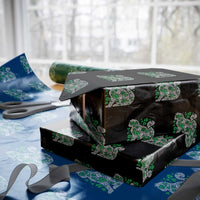 Irish Shamrock Cat Graphic Wrapping Paper Roll Saint Patrick Day for Cat Lovers - Wonder Print Shop