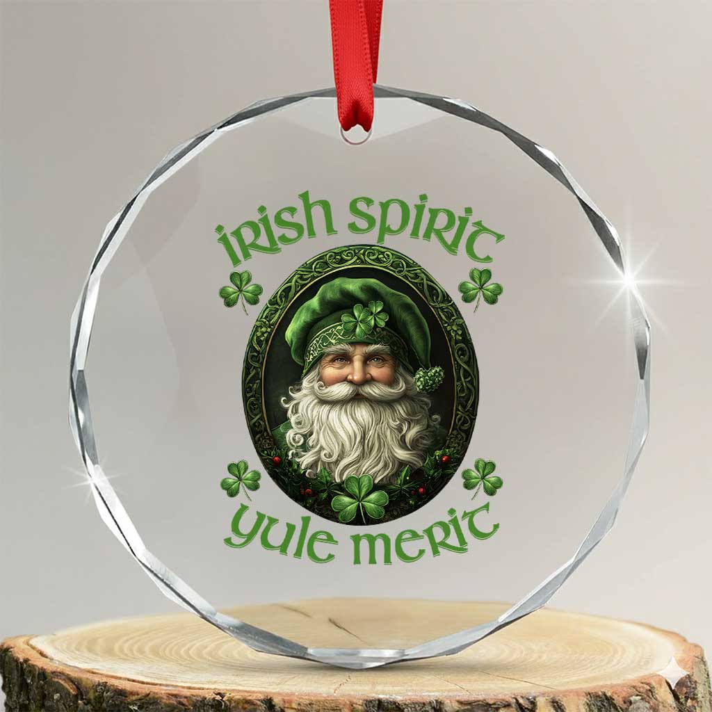 Irish Spirit Yule Merit Crystal Glass Ornament TS09