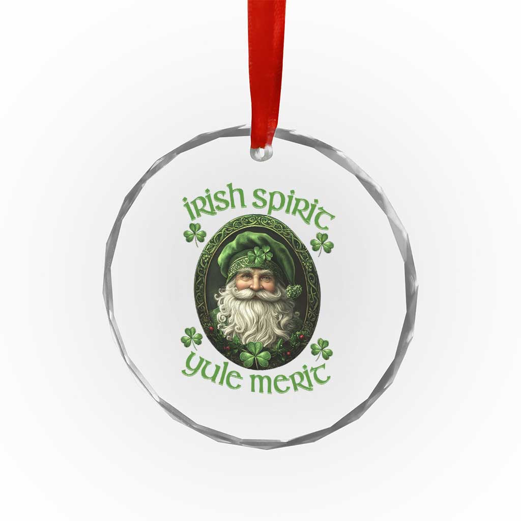 Irish Spirit Yule Merit Crystal Glass Ornament TS09