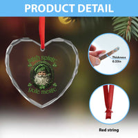 Irish Spirit Yule Merit Heart Crystal Glass Ornament - Wonder Print Shop