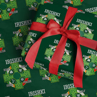 Irishki Half Irish Half Polish Wrapping Paper Roll Celtic Cross St Patricks - Wonder Print Shop