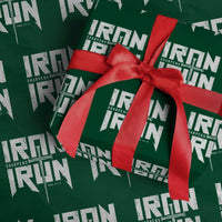 Iron Sharpens Iron Wrapping Paper Roll Christian Bible Scripture Gym Workout