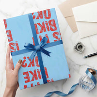 Is My Bike OK? Funny Motorcycle Dirt Bike Biker Wrapping Paper Roll Funny Mountain Biking Biker Cycling
