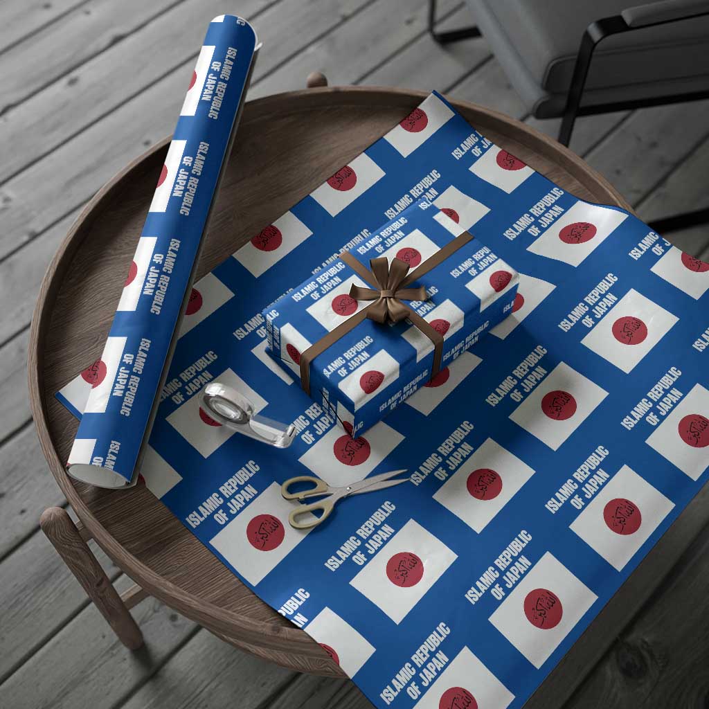 Islamic Republic of Japan Arabic Calligraphy Flag Wrapping Paper Roll Allahu Akbar Presidential Gaffe Satirical