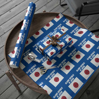Islamic Republic of Japan Arabic Calligraphy Flag Wrapping Paper Roll Allahu Akbar Presidential Gaffe Satirical