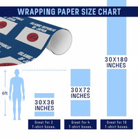 Islamic Republic of Japan Arabic Calligraphy Flag Wrapping Paper Roll Allahu Akbar Presidential Gaffe Satirical