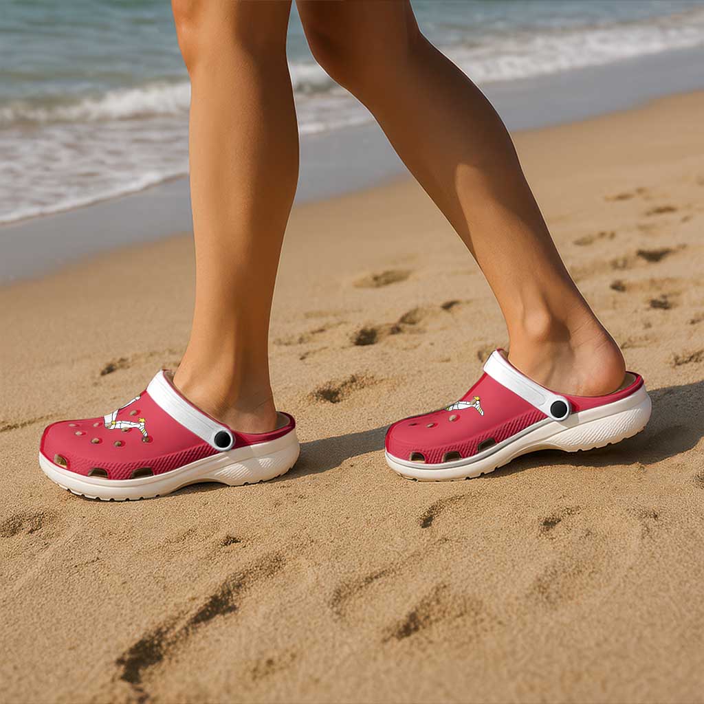 Isle of Man Clogs Shoes Flag Color Inspiration - Wonder Print Shop