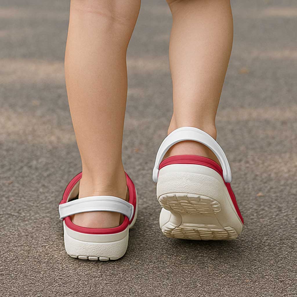 Isle of Man Clogs Shoes Flag Color Inspiration - Wonder Print Shop