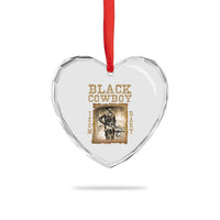 Isom Dart Heart Crystal Glass Ornament Black Cowboy Western Legend Vintage - Wonder Print Shop