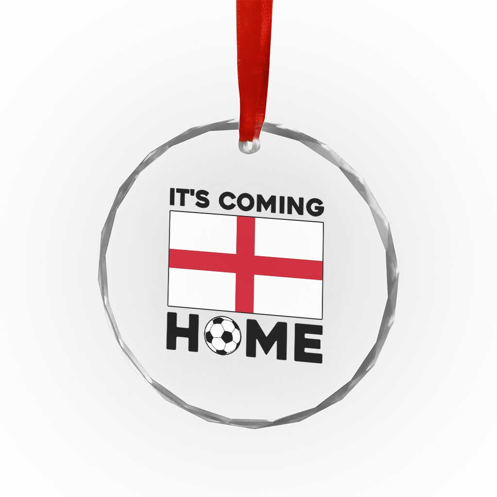 It is Coming Home England Football Flag Crystal Glass Ornament Patriotic Soccer Fans St Georges Cross Heritage Pride