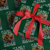 It Is Not A Dad Bod It Is A Father Figure Wrapping Paper Roll Funny Beer Bigfoot Dad Father's Day