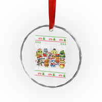 Italian Brainrot Christmas Meme Crystal Glass Ornament All I Want For Xmas Is More Brainot - Wonder Print Shop