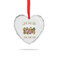 Italian Brainrot Christmas Meme Heart Crystal Glass Ornament All I Want For Xmas Is More Brainot - Wonder Print Shop