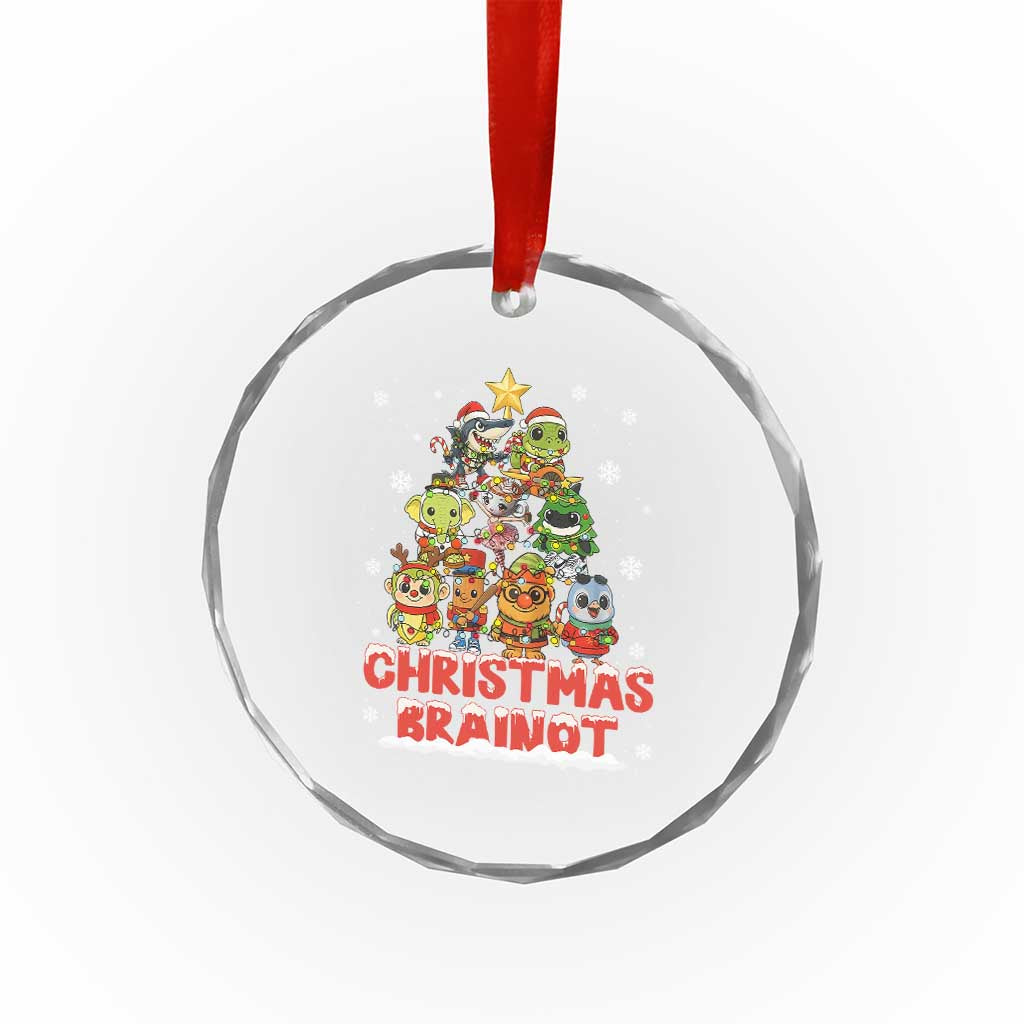 Italian Brainrot Christmas Tree Meme Crystal Glass Ornament - Wonder Print Shop