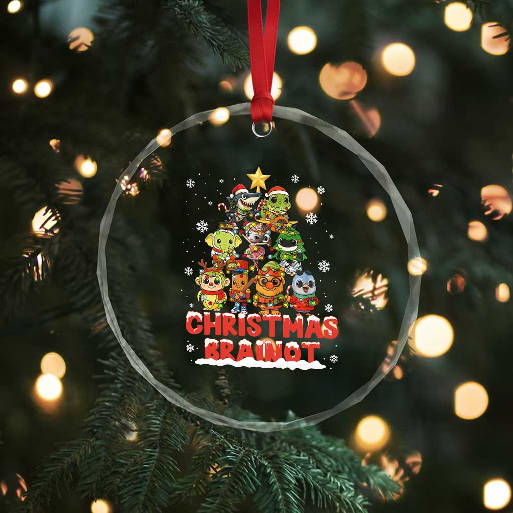 Italian Brainrot Christmas Tree Meme Crystal Glass Ornament - Wonder Print Shop