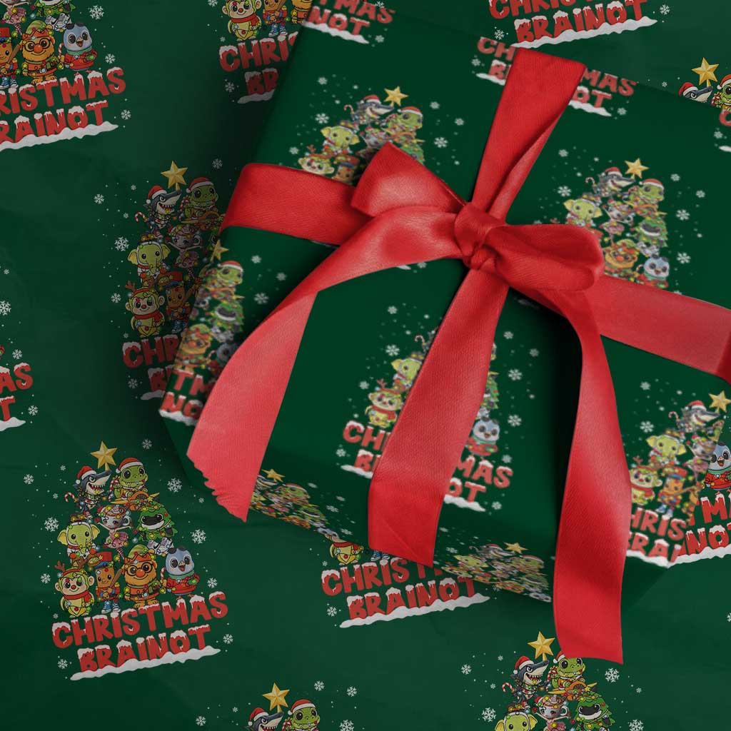 Italian Brainrot Christmas Tree Meme Wrapping Paper Roll - Wonder Print Shop