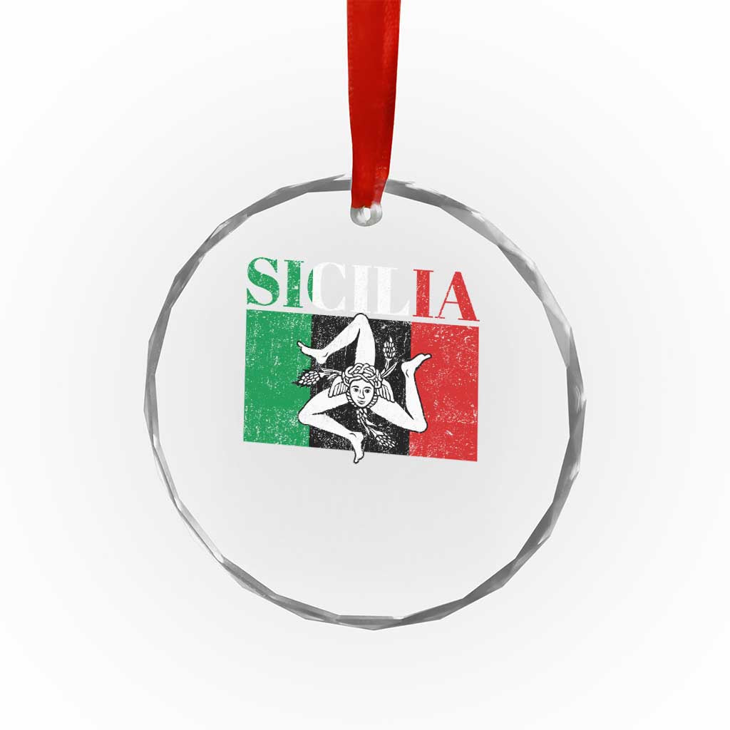 Italian Flag Crystal Glass Ornament Pisa Tower Colosseum Classic Scooter Retro - Wonder Print Shop
