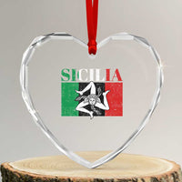 Italian Flag Heart Crystal Glass Ornament Pisa Tower Colosseum Classic Scooter Retro - Wonder Print Shop