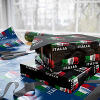 Italian Flag Wrapping Paper Roll Distressed Style Pisa Tower Colosseum Classic Scooter - Wonder Print Shop