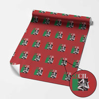 Italian Flag Wrapping Paper Roll Pisa Tower Colosseum Classic Scooter Retro - Wonder Print Shop