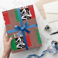 Italian Flag Wrapping Paper Roll Pisa Tower Colosseum Classic Scooter Retro - Wonder Print Shop