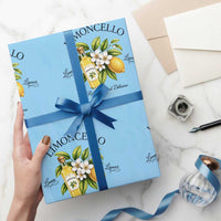 Italian Summer Limoncello Lemon Liqueur Amalfi Italy Wrapping Paper Roll