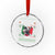 Italian Xmas Donkey Crystal Glass Ornament Funny Jing A Di Jing Hee Haw Italy Flag - Wonder Print Shop