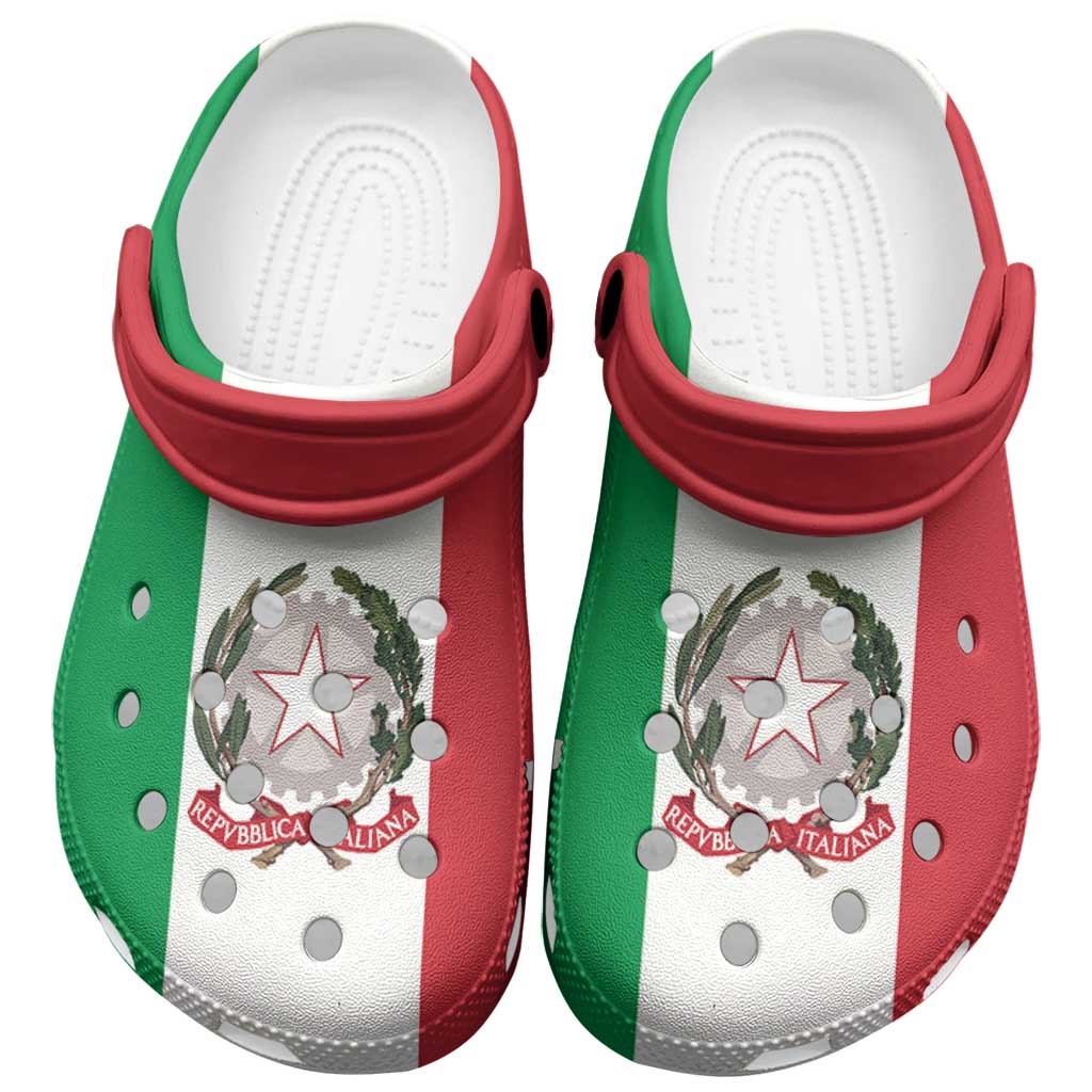 Italy Clogs Shoes Flag Color Inspiration - Wonder Print Shop