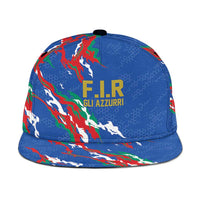 Italy Rugby Pride Snapback Cap Gli Azzurri Flame Fire Style
