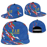 Italy Rugby Pride Snapback Cap Gli Azzurri Flame Fire Style