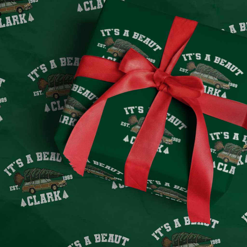 Its A Beaut Clark Wrapping Paper Roll Funny Christmas Vacation Holiday Movie - Wonder Print Shop