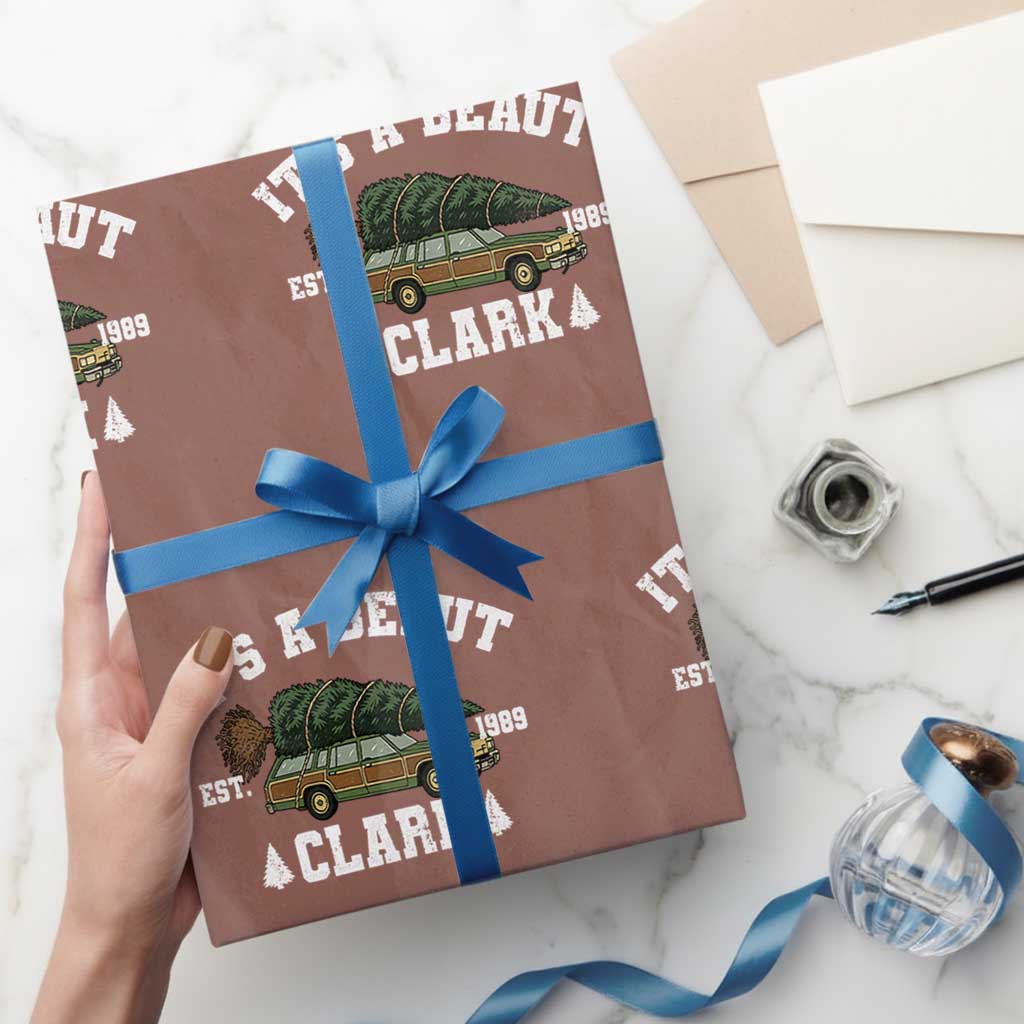 Its A Beaut Clark Wrapping Paper Roll Funny Christmas Vacation Holiday Movie - Wonder Print Shop