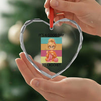 It’s A Good Day To Crochet Heart Crystal Glass Ornament Crochet Mom Gift - Wonder Print Shop