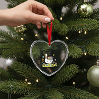 It’s A Good Day To Read 6 or 7 Pages Heart Crystal Glass Ornament Funny Six Seven Teacher Book Lover - Wonder Print Shop