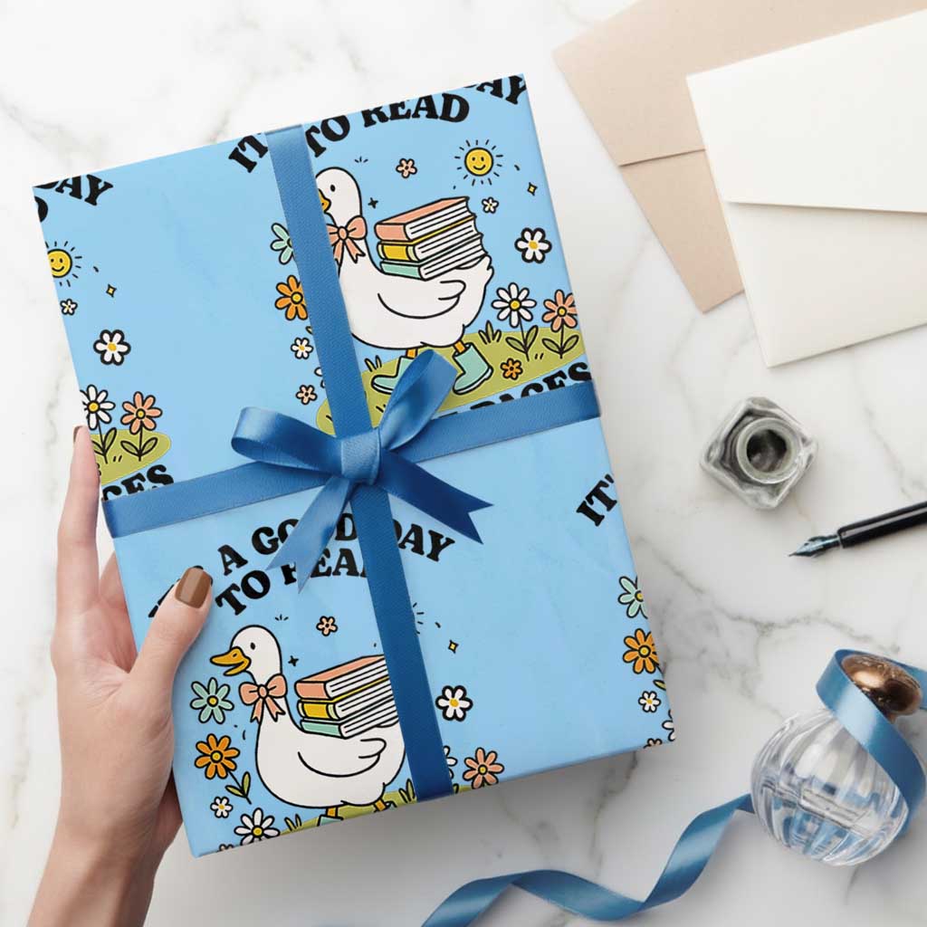 It’s A Good Day To Read 6 or 7 Pages Wrapping Paper Roll Funny Six Seven Teacher Book Lover - Wonder Print Shop
