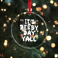 It's Derby Day Y'All Crystal Glass Ornament Retro Groovy KY Horse Racing