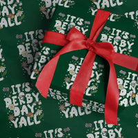 It's Derby Day Y'All Wrapping Paper Roll Retro Groovy KY Horse Racing
