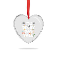 It's Derby Day Y'All Heart Crystal Glass Ornament Retro Groovy KY Horse Racing