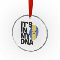 It's In My DNA Barbados Barbadian Crystal Glass Ornament Pride Heritage Patriotic Gift