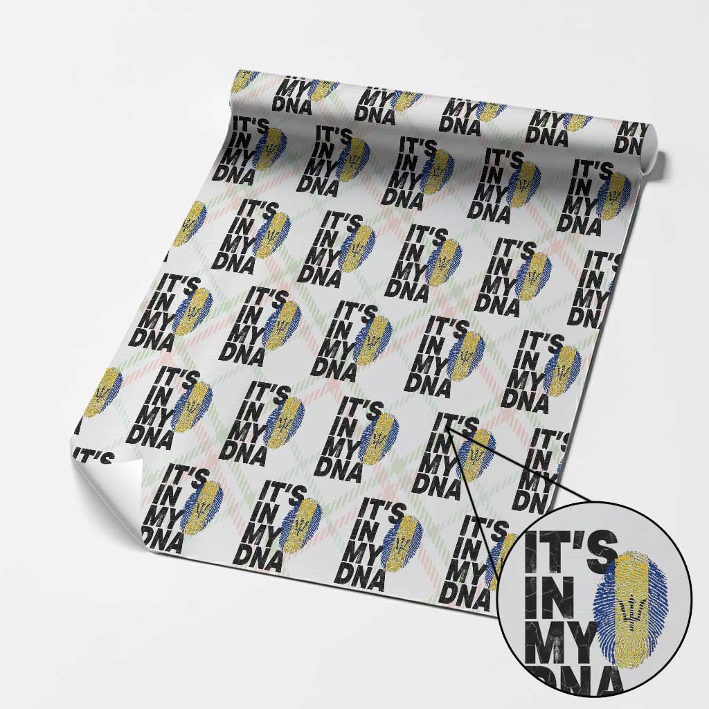 It's In My DNA Barbados Barbadian Wrapping Paper Roll Pride Heritage Patriotic Gift