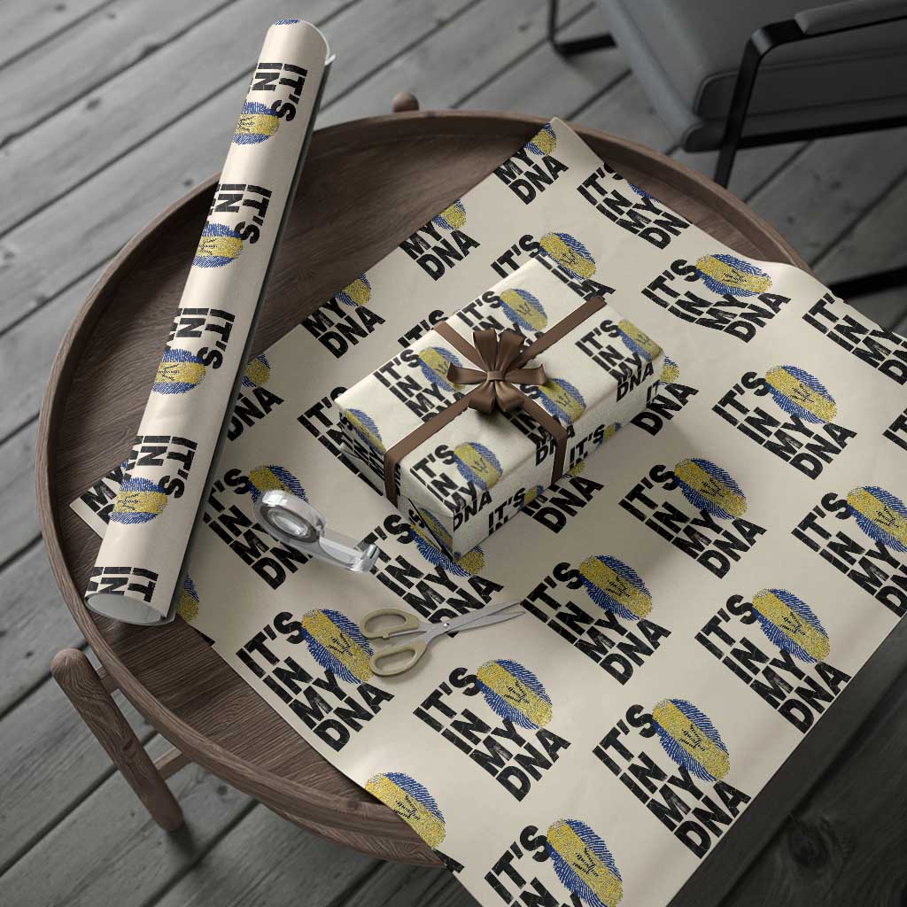 It's In My DNA Barbados Barbadian Wrapping Paper Roll Pride Heritage Patriotic Gift