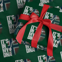 It's in My DNA Wrapping Paper Roll Norwegian Norway Map Flag Pride