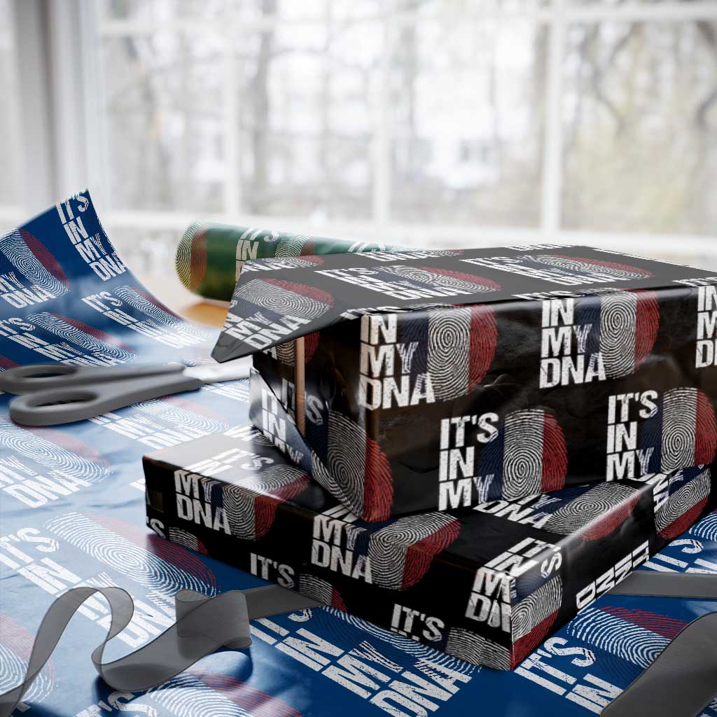 It's in My DNA France French Flag Wrapping Paper Roll