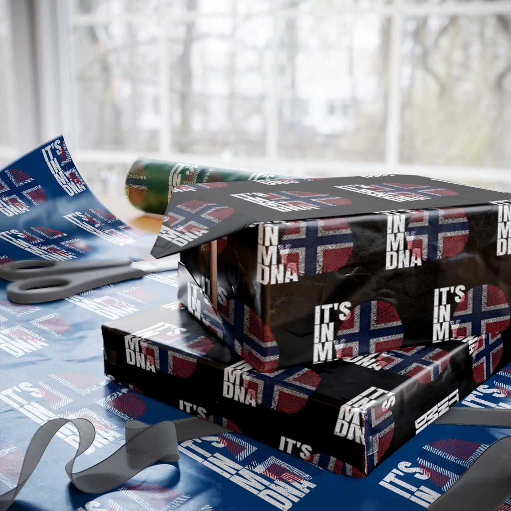 It's in My DNA Norway Norwegian Flag Pride Wrapping Paper Roll