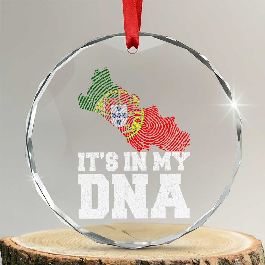 Its in My DNA Portugal Crystal Glass Ornament Portuguese Flag Portugal Boy Girl Gift - Wonder Print Shop