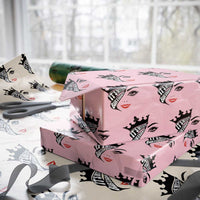 Its My 35th Birthday Wrapping Paper Roll Birthday Queen Crown Gift For Women