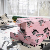 Its My 40th Birthday Wrapping Paper Roll Birthday Queen Crown Gift For Women